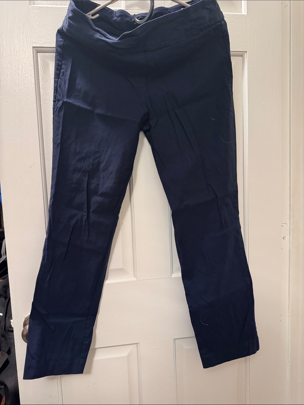 Women’s Navy Pull-On Straight Leg Pants